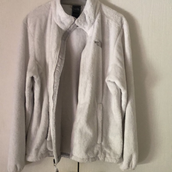 The north face Sherpa white zip up drawstring jacket - Picture 6 of 10